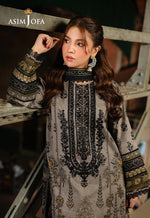 Asim Jofa - Winter 3PC Karandi Digital Print Dress - HC33410