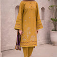 HC618-WINTER 3PC Dhannak Embroidered suit with Printed Shawll