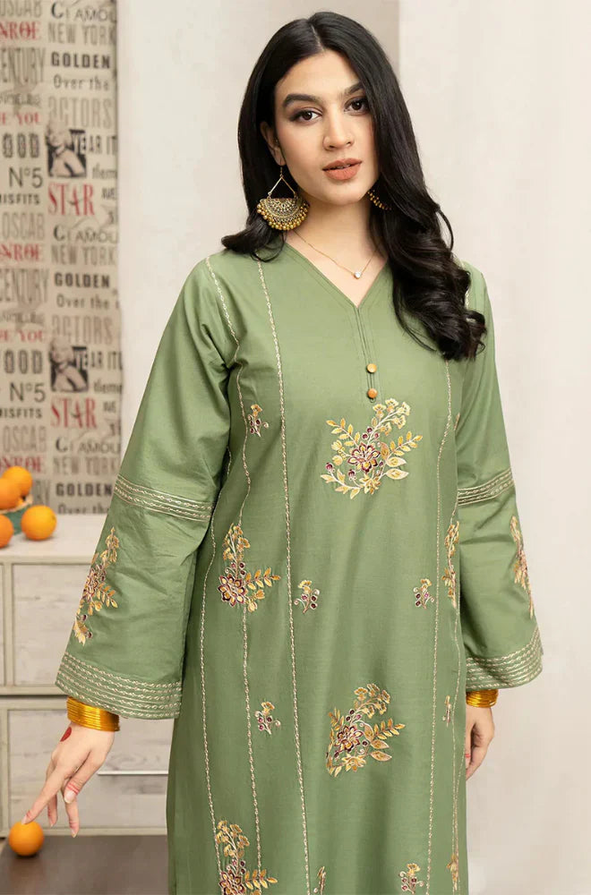 Urge - Winter 3PC Dhanak Embroidered Suit - HC3350