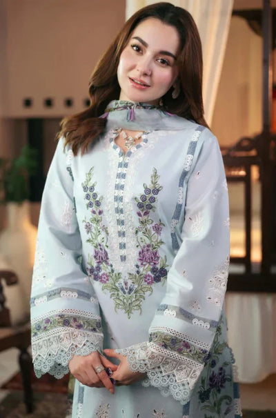 HC1040 - Qalamkar - 3PC Lawn ChickenKari Embroidered Suit