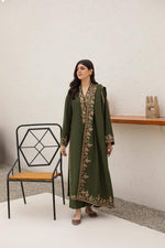 Agha Noor - Winter 3PC Dhanak Embroidered Suit - HC3340