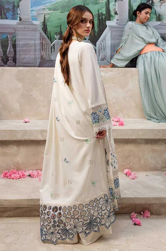 QalamKar - 3PC Lawn ChickenKari Embroidered Suit-HC1074