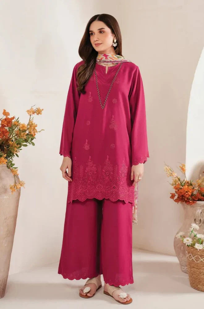 Shanzay - 3PC Lawn Embroidered Suit - HC2022