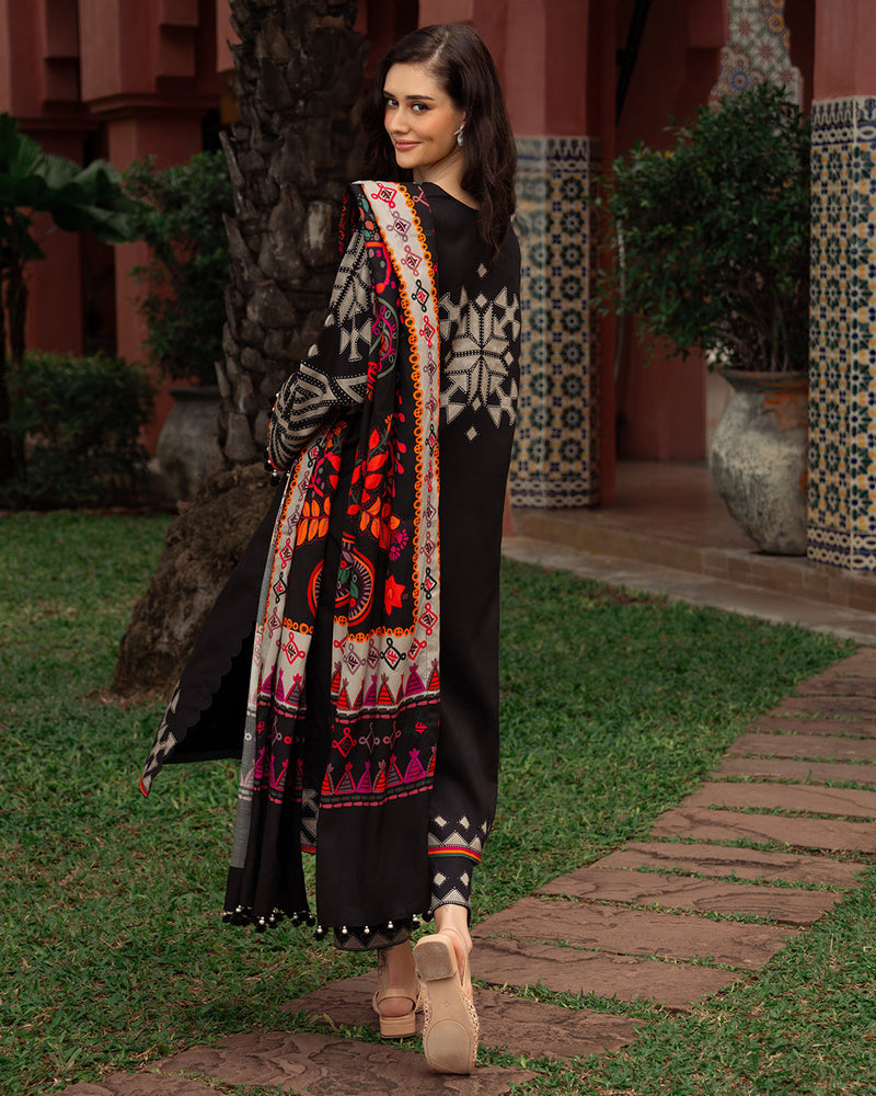 Charizma - Winter 3PC Karandi Digital Print Dress - HC3391