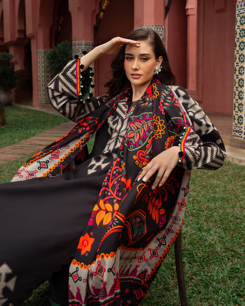 Charizma - Winter 3PC Karandi Digital Print Dress - HC3391