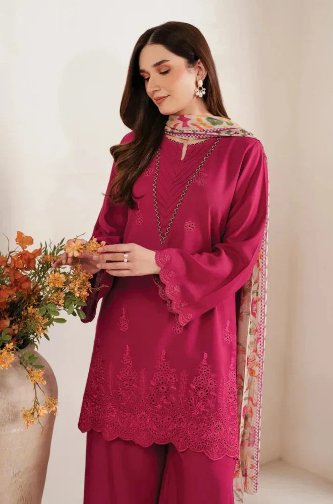 Shanzay - 3PC Lawn Embroidered Suit - HC2022