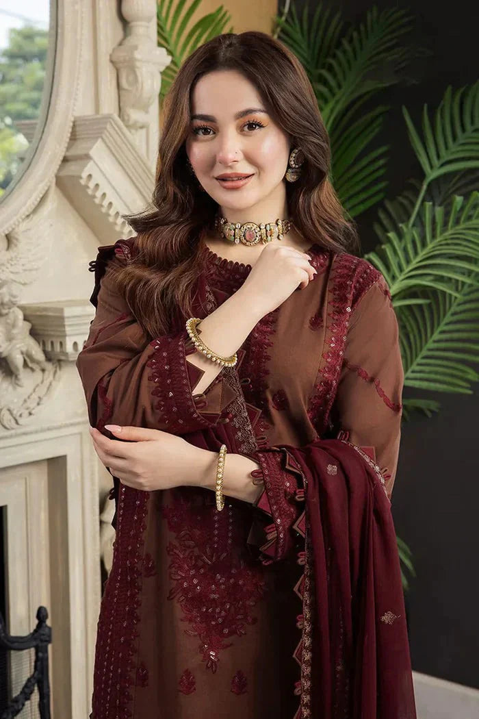 HC976 - ASIM JOFA SUMMER 3PC LAWN EMBROIDERED