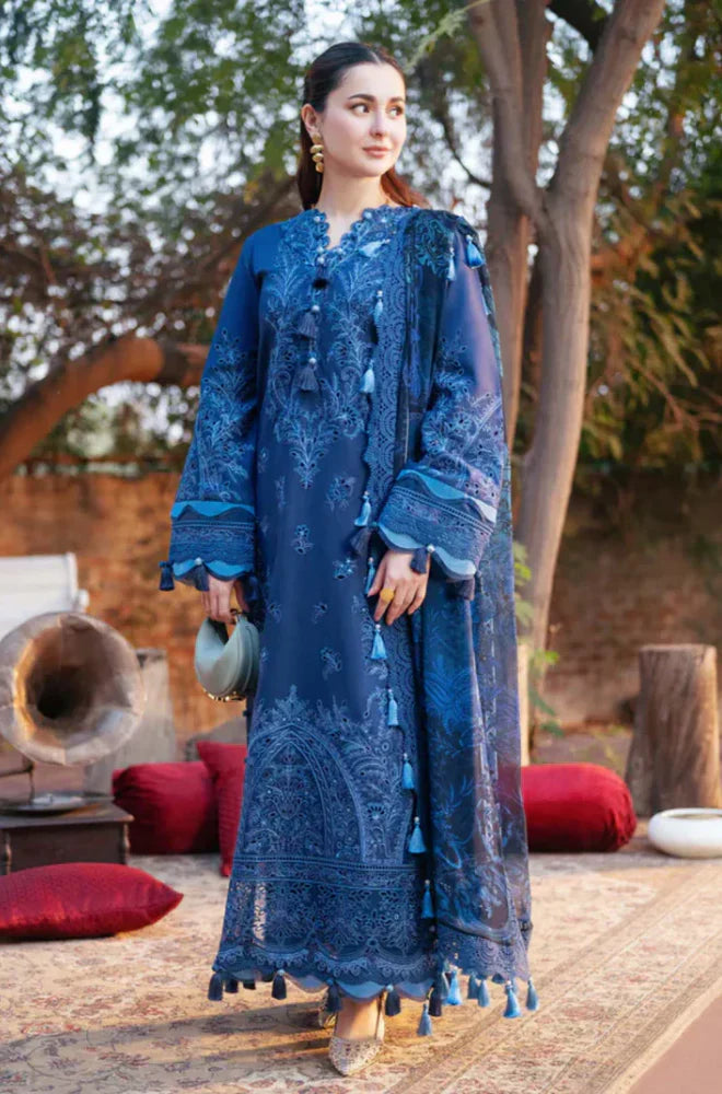 JADE - Summer 3PC Lawn ChickenKari Embroidered Suit - HC1117