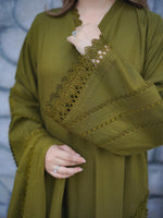 Sapphire - Winter 3PC Dhanak Embroidered  Suit -HC33130