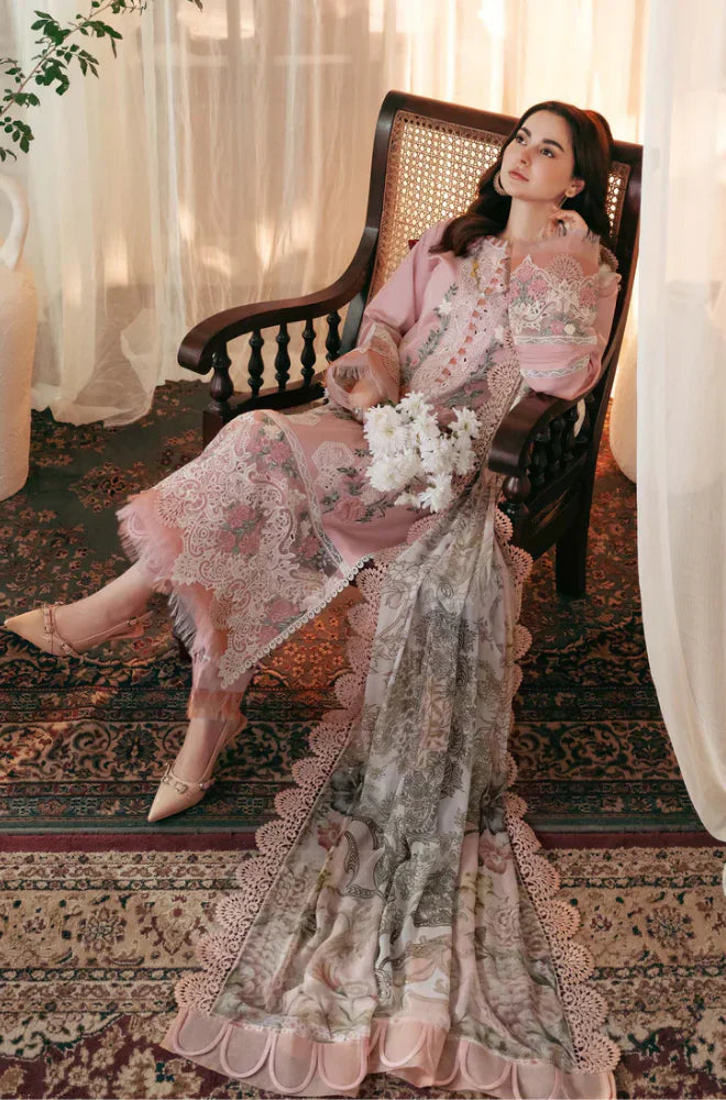 HC1053 - Qalamkar - 3PC Lawn ChickenKari Embroidered Suit