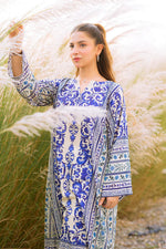 Bunaai - 2 piece Silk printed coord Kaftaan - HC1131