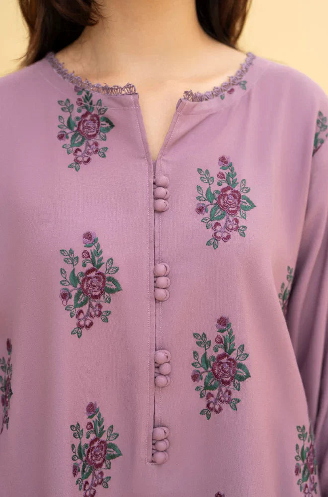Izel - Winter 3PC Dhanak Embroidered Suit - HC33132