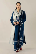Zara Shahjahan - Winter 3PC Dhanak Embroidered Suit - HC33122