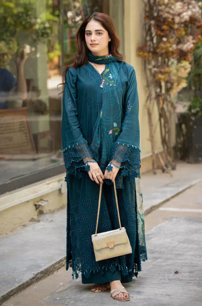 HC1070 - Bareeze 3PC Lawn Embroidered Suit