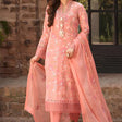 HC246-Bareeze -Embroided 3pc Lawn dress with embroidered chiffon dupatta