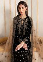 Baroque Embroidered Velvet 3piece suit - HC2020