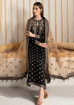 Baroque Embroidered Velvet 3piece suit - HC2020