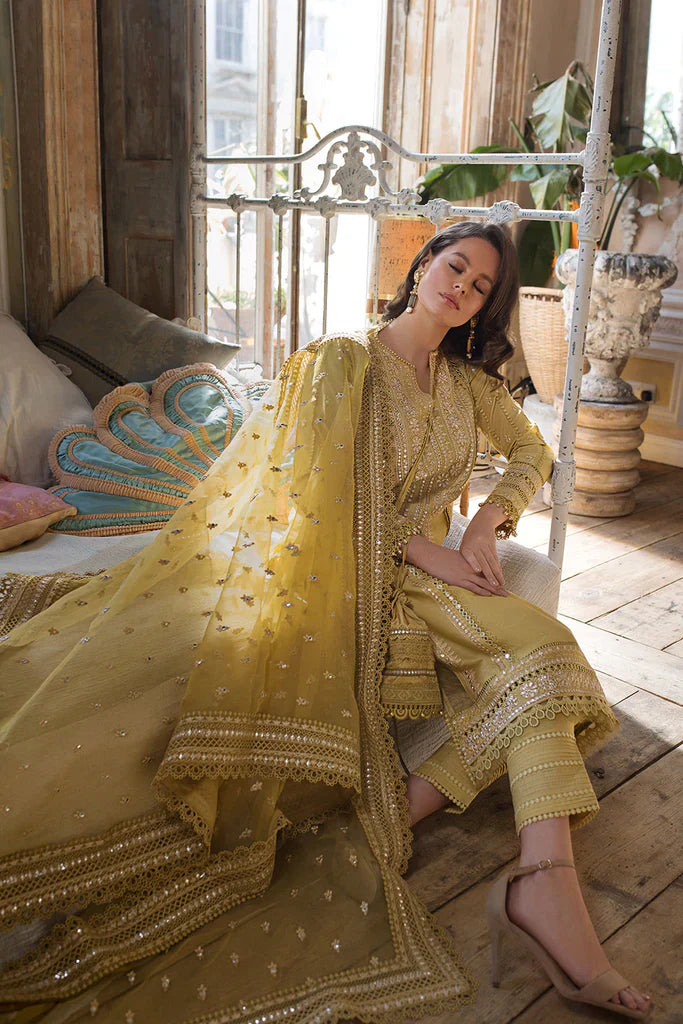 HC243-SOBIA NAZIR EMBROIDERED 3PC LAWN DRESS WITH Embroidered Organza Dopata