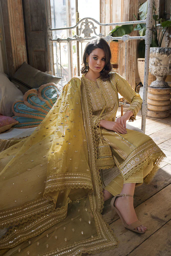 HC243-SOBIA NAZIR EMBROIDERED 3PC LAWN DRESS WITH Embroidered Organza Dopata