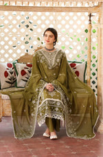 MAHNUR - Summer 3PC Lawn Embroidered with Sequence Suit - HC1110