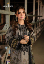 Asim Jofa - Winter 3PC Karandi Digital Print Dress - HC33410