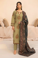 Mohagni - Winter 3PC Dhanak Embroidered Suit - HC3360