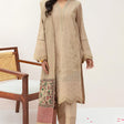 HC574-WINTER 3PC Dhannak Embroidered suit with Printed Shawll