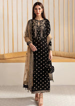 Baroque Embroidered Velvet 3piece suit - HC2020