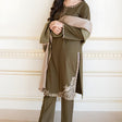 HC612-WINTER 3PC Dhanak suit with Embroidered Shawll