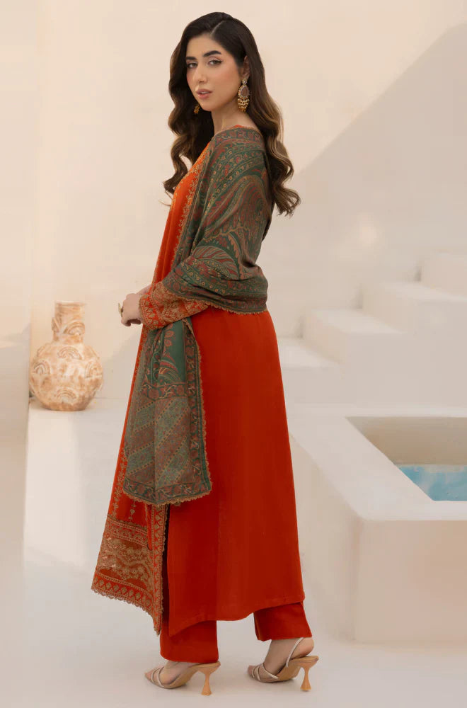 Mohagni  - Winter 3PC Dhanak Embroidered Suit - HC3364