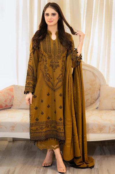 Libass - Winter 3PC Dhanak Embroidered Suit - HC3312