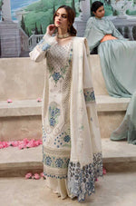 QalamKar - 3PC Lawn ChickenKari Embroidered Suit-HC1074