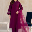 HC763-SUMMER 3PC Lawn Embroidered Shirt With Organza Embroidered Dupatta