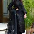 HC515-NISA -WINTER  3PC Khaddar Embroidered Shirt With Chiffon Embroidered Dupatta