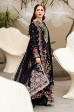 HC1033 - Qalamkar - 3PC Lawn Embroidered Suit - SA0101