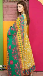 Khaadi - Summer 3PC Lawn Digital Print Dress - HC1156