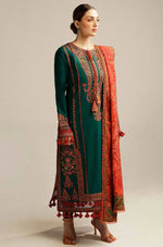 Hussain Rehan - Winter 3PC Dhanak Embroidered Suit - HC3311