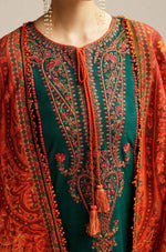 Hussain Rehan - Winter 3PC Dhanak Embroidered Suit - HC3311