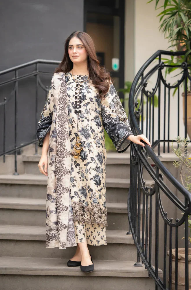 Sapphire - Winter 3PC Karandi Digital Print Dress -HC3389