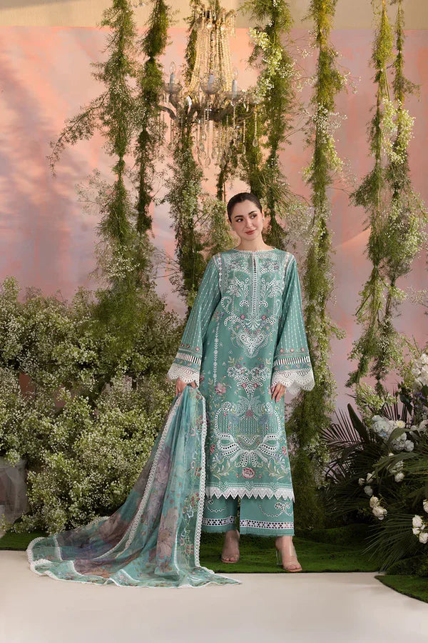 Sobia Nazir - Summer 3PC Lawn ChickenKari Embroidered Suit - HC1113