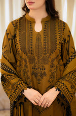 Libass - Winter 3PC Dhanak Embroidered Suit - HC3312