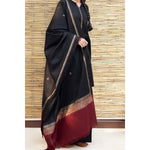 HC555-WINTER 3PC Dhanak suit with Embroidered Shawll