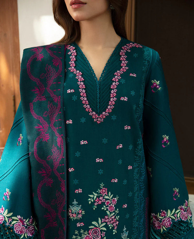 Sobia Nazir - Winter 3PC Dhanak Embroidered Suit - HC3345