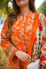 Sapphire - Winter 3PC Karandi Digital Print Dress - HC33415