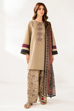 Jazmin - Winter 3PC Dhanak Embroidered Suit - HC3361