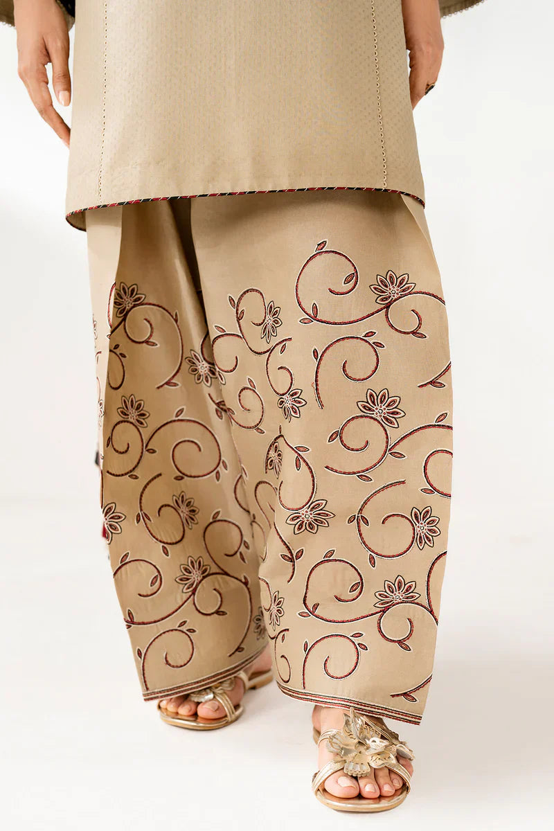Jazmin - Winter 3PC Dhanak Embroidered Suit - HC3361
