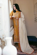 Florent - Winter 3PC Dhanak Embroidered Suit - HC3346