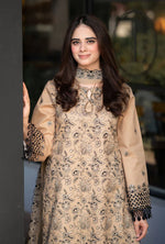 HC1077-Breeze- 3PC Lawn Embroidered Suit - HC1077