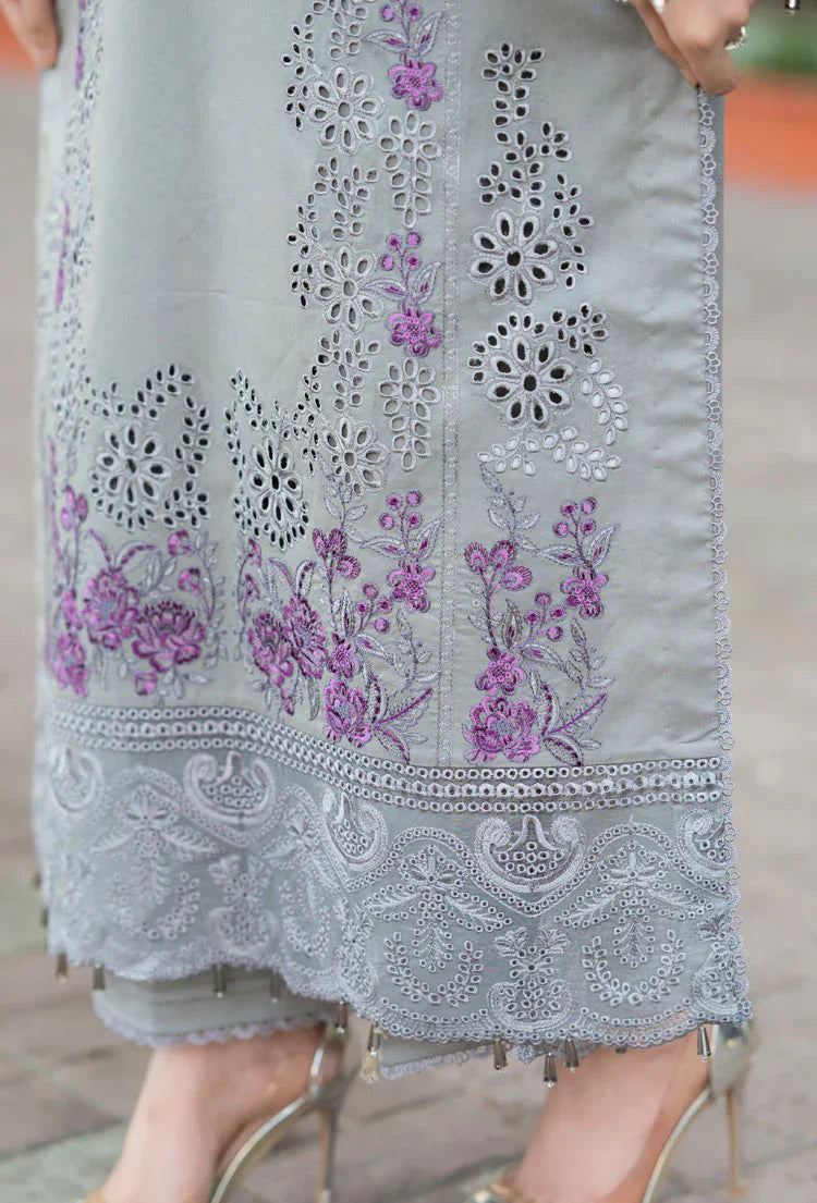 HC1047 - Mushq - 3PC Lawn ChickenKari Embroidered Suit