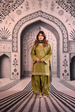 Urge - Winter 3PC Dhanak Embroidered Suit - HC3344